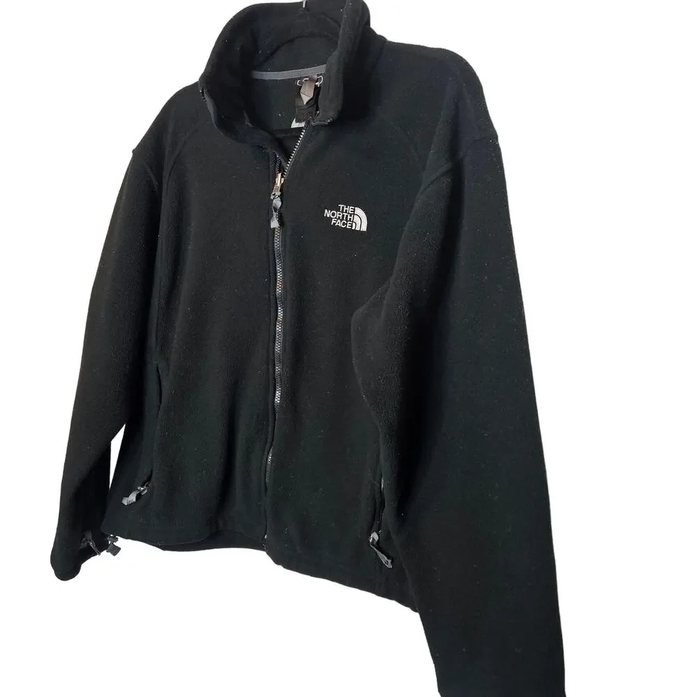The North Face black fleece Mens sz medium full zip jacket